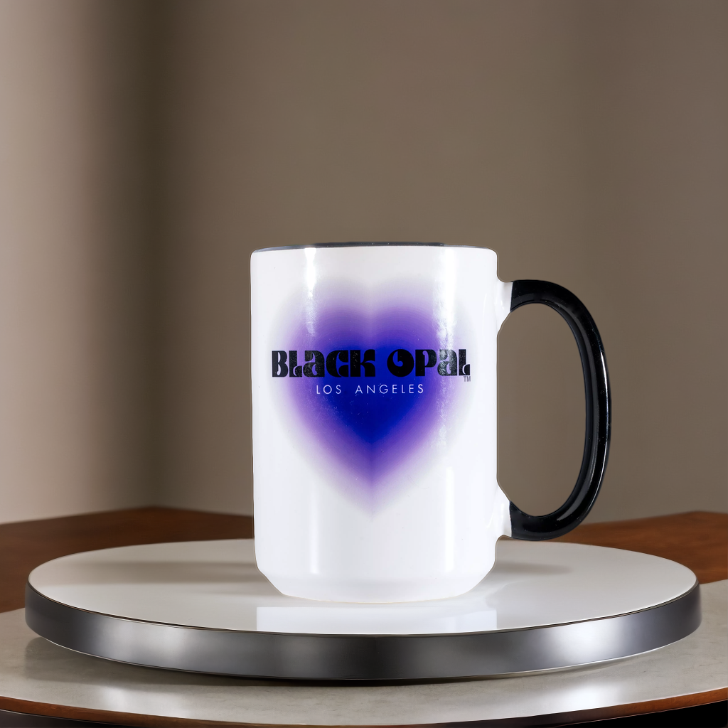 Black Opal Designs-LA  Love Mug ("Purple Collection")