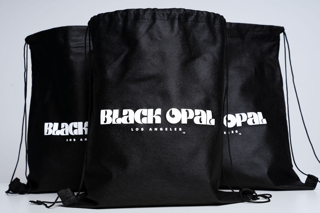 Black Opal Designs- LA drawstring reusable backpack