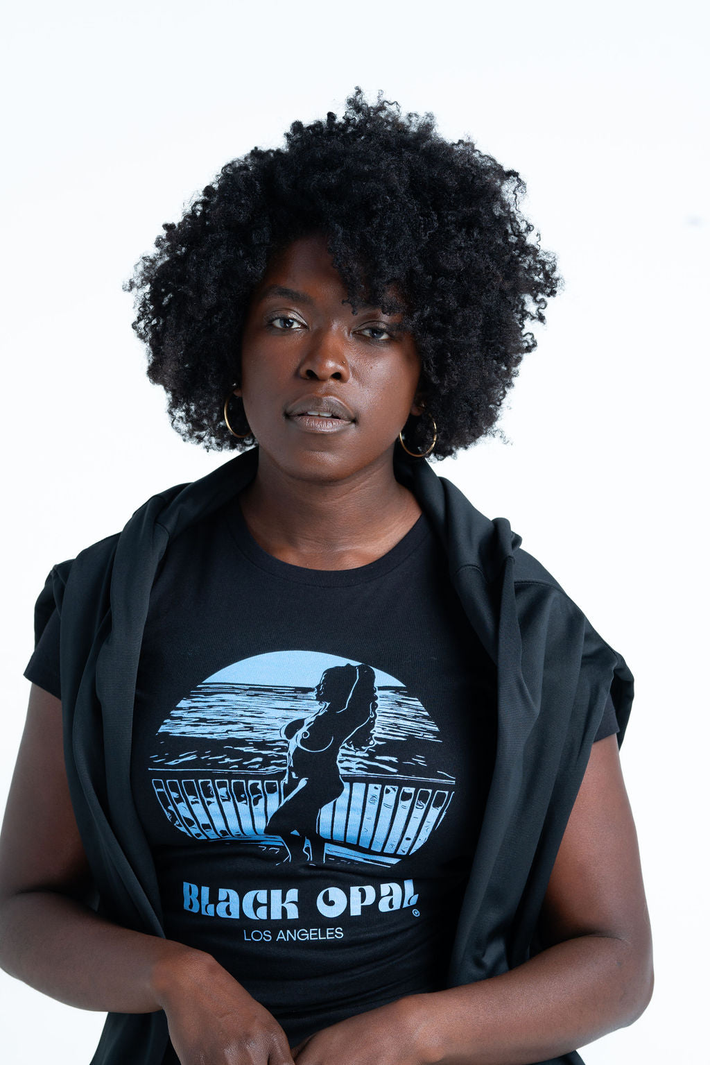 Introducing “Black Opal -Sea Goddess”.  Wearable Art Collection (T-Shirt) For Her