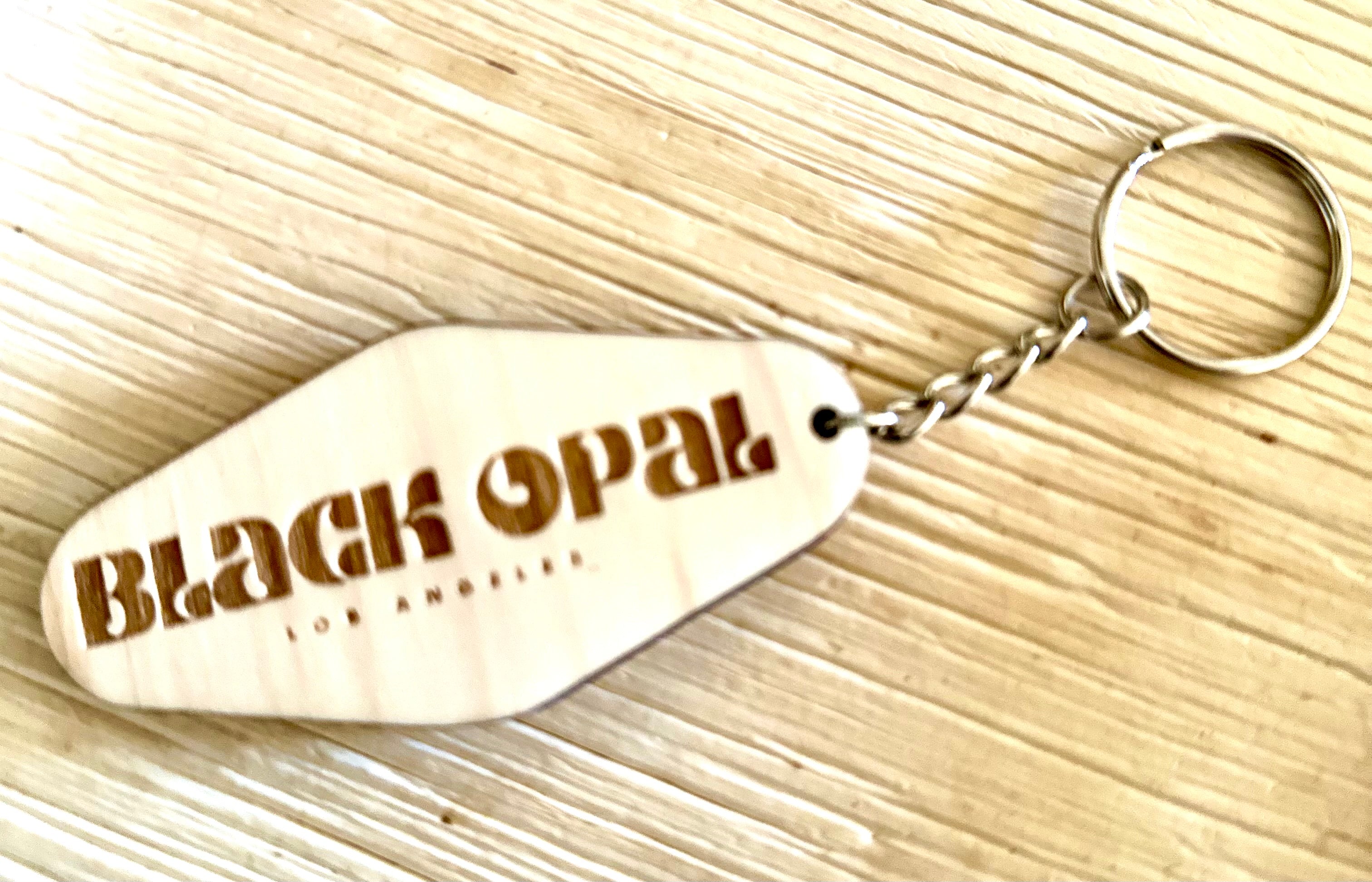 Black Opal Designs Wooden Designed Key Chain